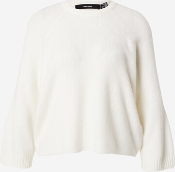 Pull-over 'ELLYLEFILE' VERO MODA en blanc : devant