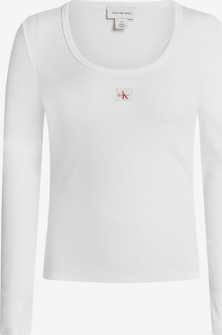 T-shirt Calvin Klein Jeans en blanc : devant