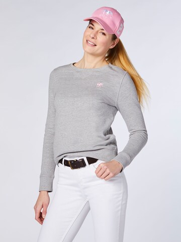Polo Sylt Sweatshirt in Grijs: voorkant