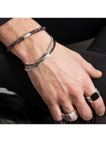 Bracelet caï en argent : devant