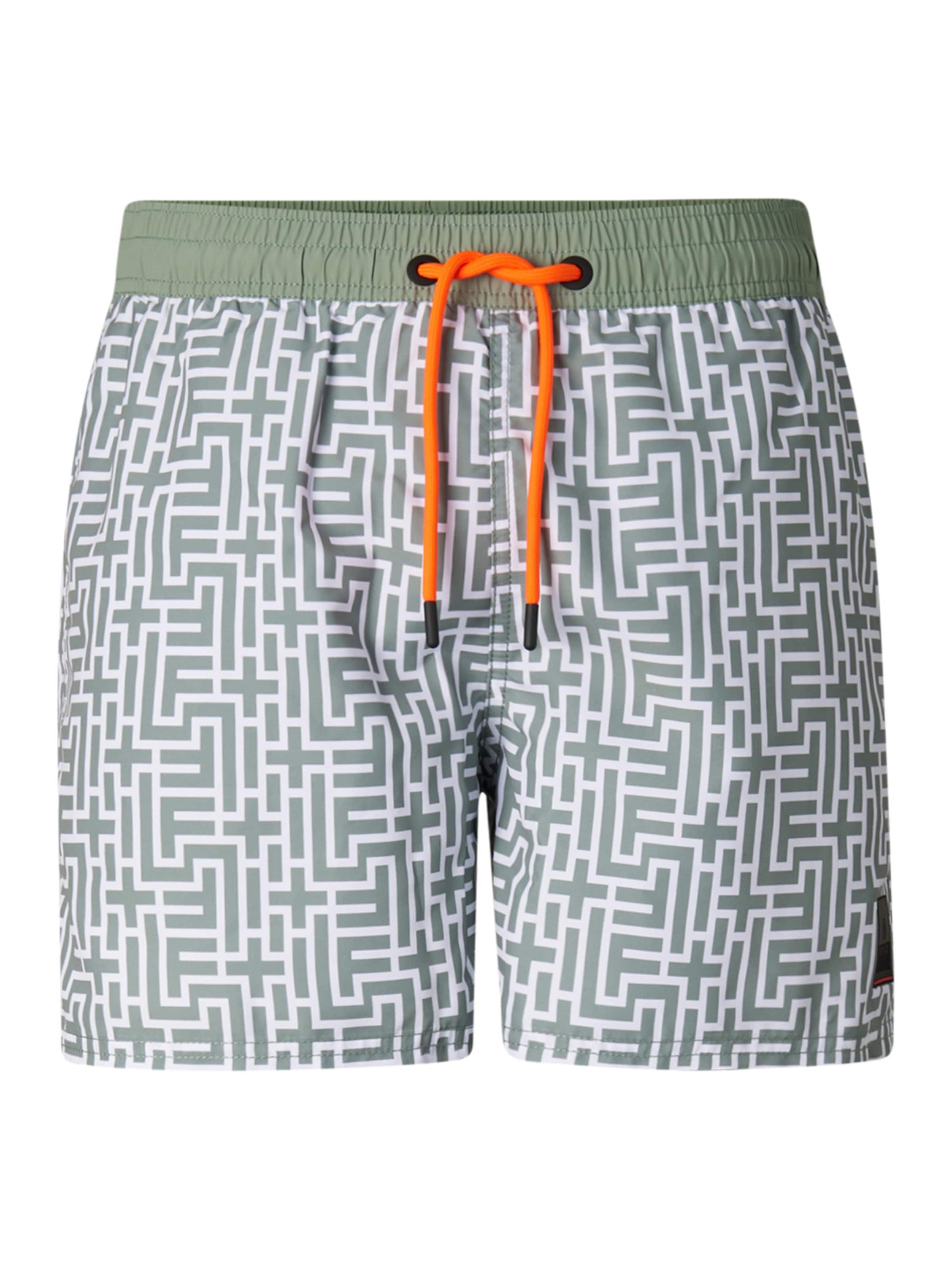 Bogner Fire + Ice Badeshorts 'Nelson' in Grün: Vorderseite