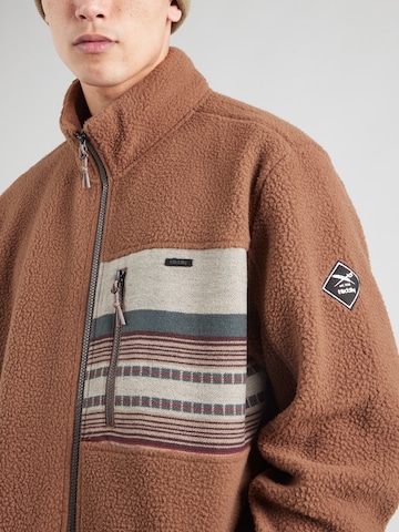 Iriedaily Fleecejacke 'Wonderer Track' in Braun