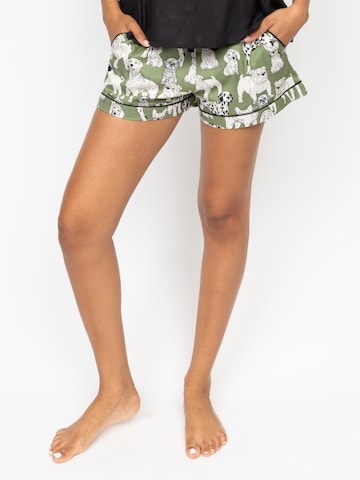 Cyberjammies Pyjamabroek 'Nancy' in Groen: voorkant