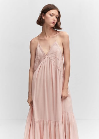 MANGO Letní šaty 'BELLA' – pink