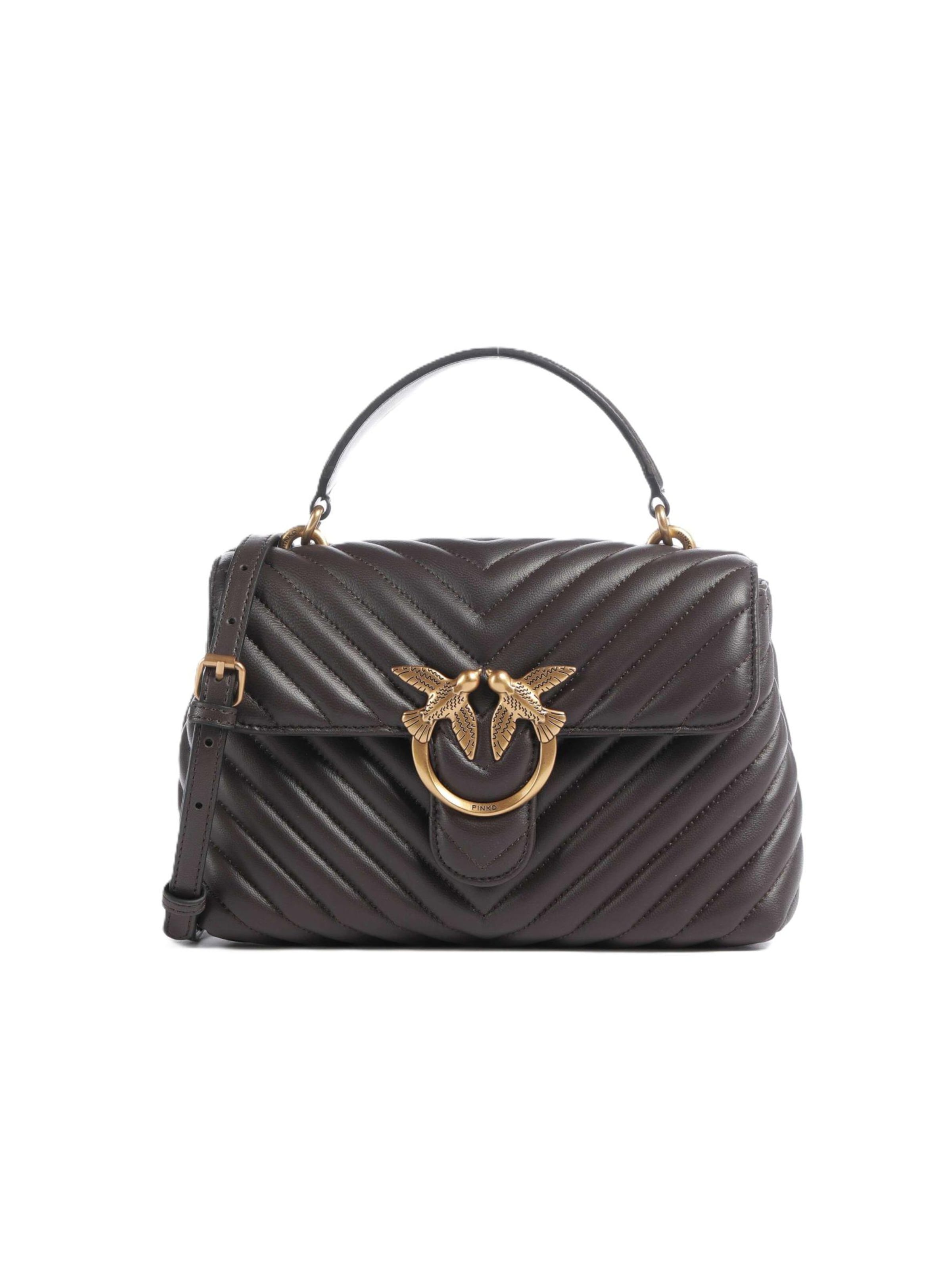Borsa a tracolla '100044 A0GK' di PINKO in marrone: frontale