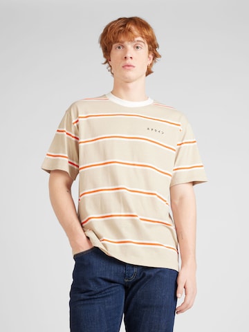 EDWIN Koszulka 'Quarter' w kolorze beżowy: przód
