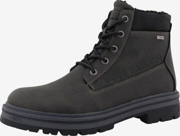 TOM TAILOR Veterboots in Grijs: voorkant
