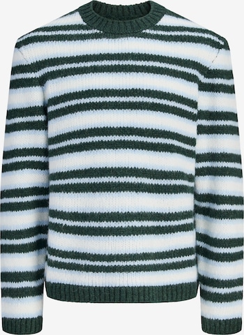 JACK & JONES Svetr 'JORSALAMANCO' – bílá: přední strana