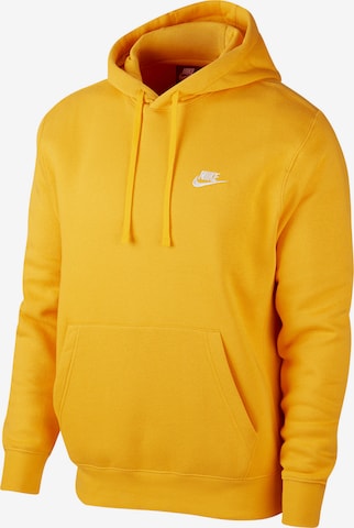 Nike Sportswear Суичър 'Club Fleece' в жълто: отпред