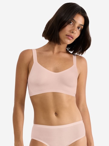 SLOGGI Bralette Bra ' Blue ZERO Feel Air ' in Pink: front