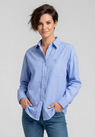 Chemisier 'Business Look' KIANNA en bleu : devant