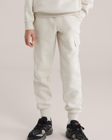 WE Fashion - Tapered Pantalón en beige: frente