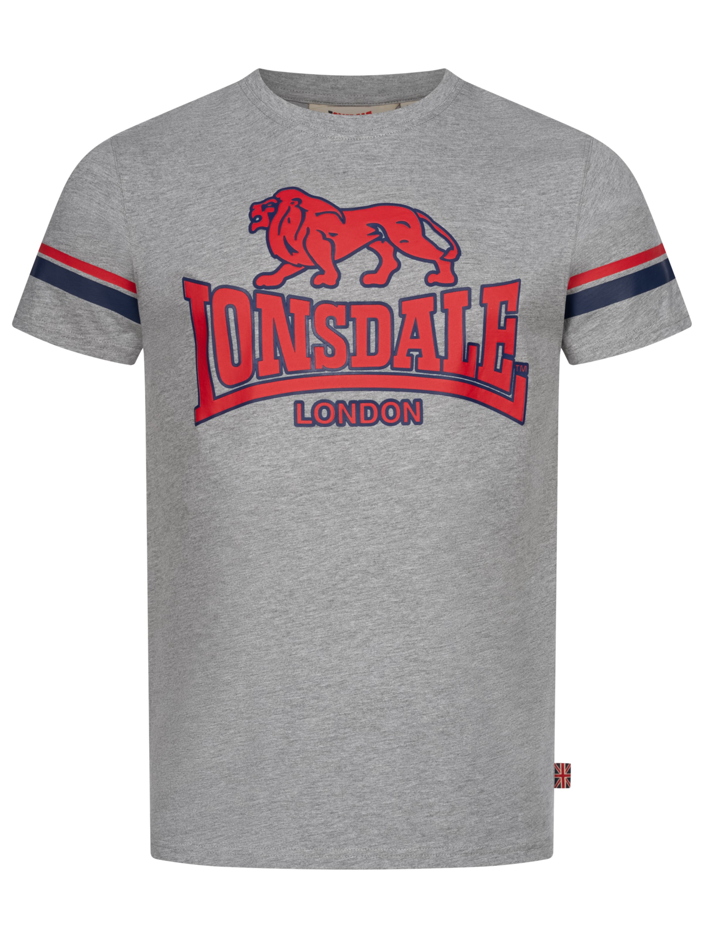 LONSDALE T-Shirt &#x27;Melthey&#x27; in Grau: Vorderseite
