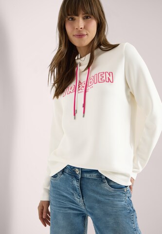 CECIL Sweatshirt in White: front