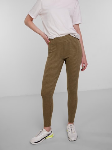 PIECES Skinny Leggings 'Molly' in Green: front