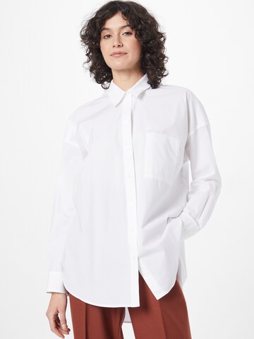 DRYKORN - Blusa 'AAKE' em branco: frente