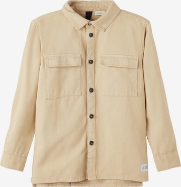 NAME IT Button Up Shirt 'TYPE' in Beige: front