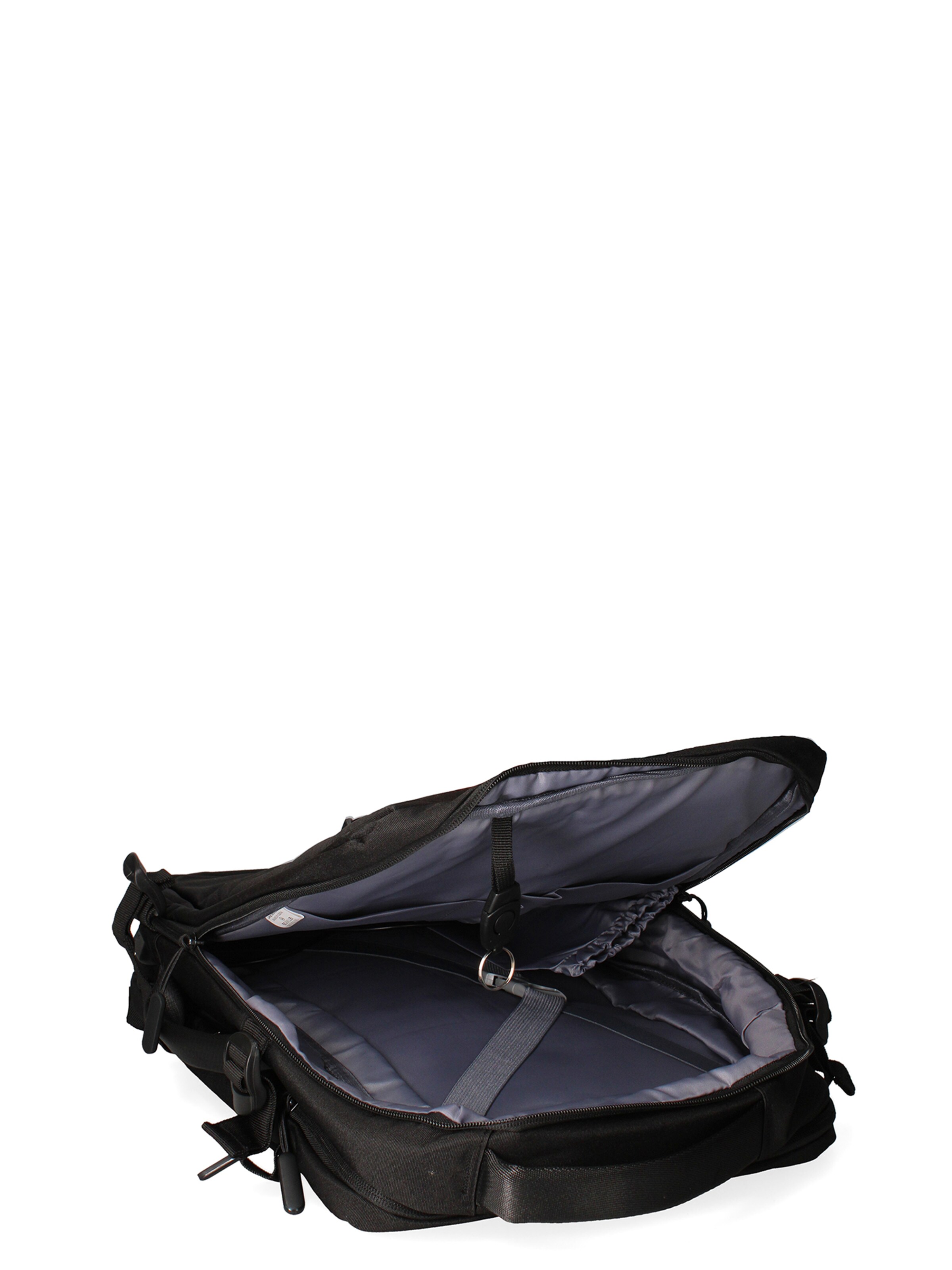 Zaino 'Zaino Unisex Nylon 100% con Zip e Tasche Multifunzionali - 30x42x16 cm' di B. Cavalli in nero