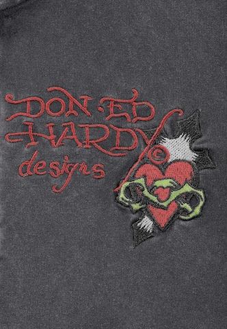 Ed Hardy Ζακέτα φούτερ 'Flaming Tiger' σε μαύρο