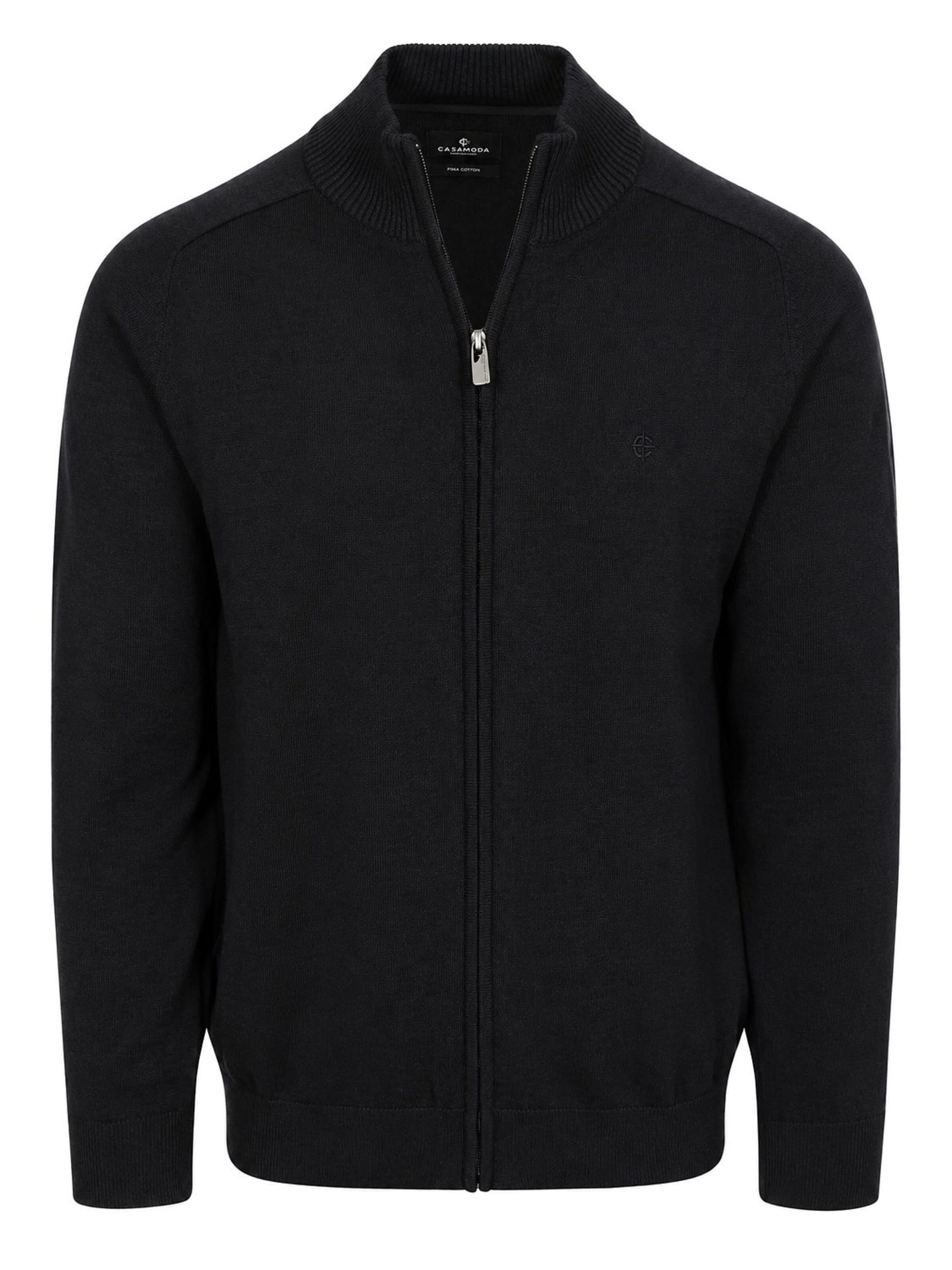 Vestes en maille CASA MODA en noir : devant