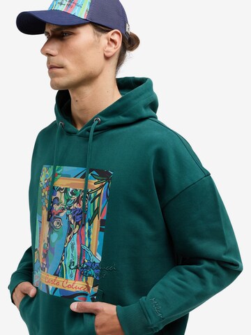 Carlo Colucci Sweatshirt 'De Val' in Groen