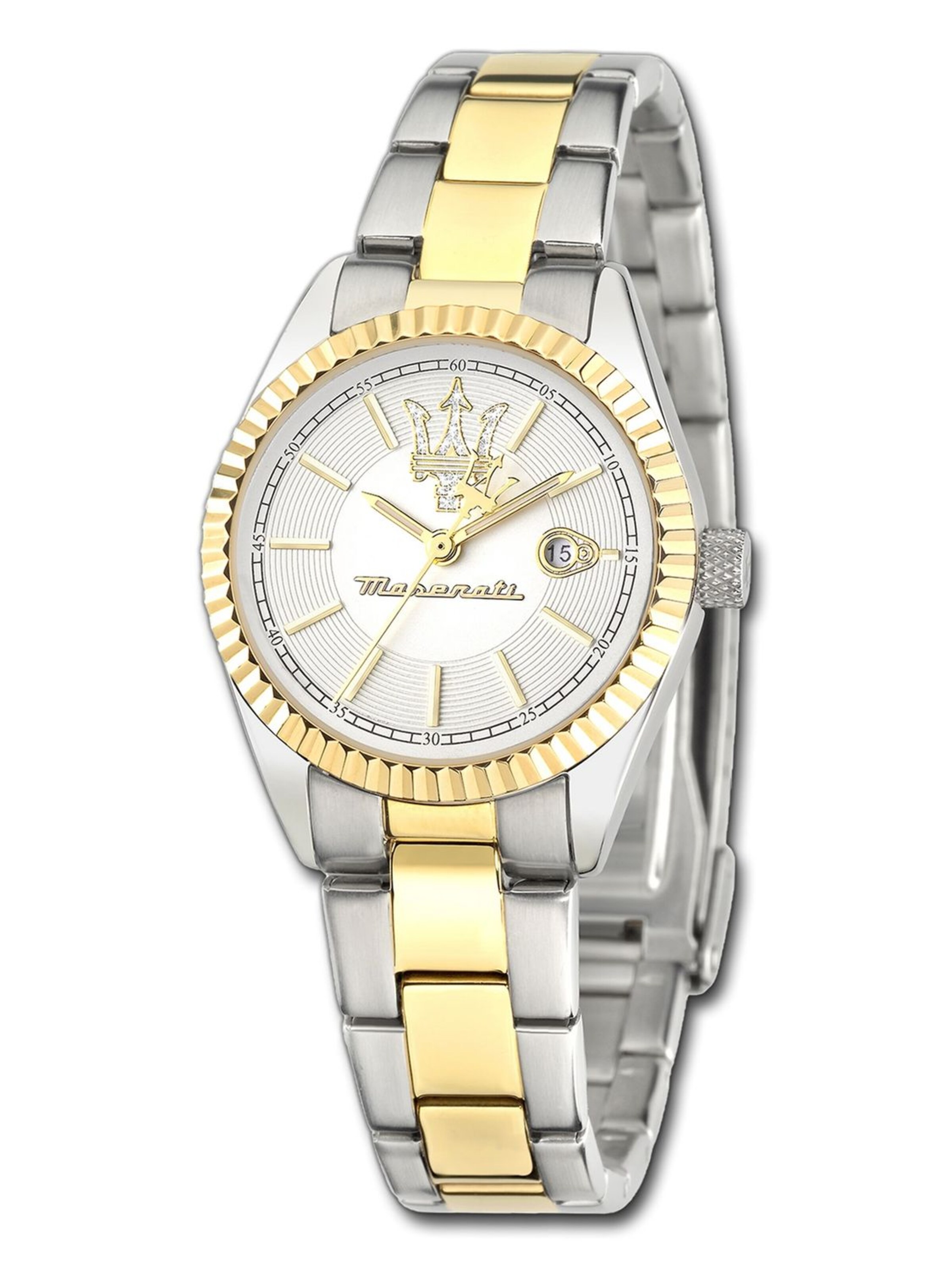 Maserati Analoog horloge in Zilver: voorkant