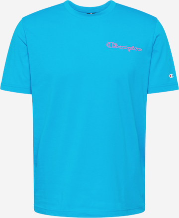 T-Shirt Champion Authentic Athletic Apparel en bleu : devant