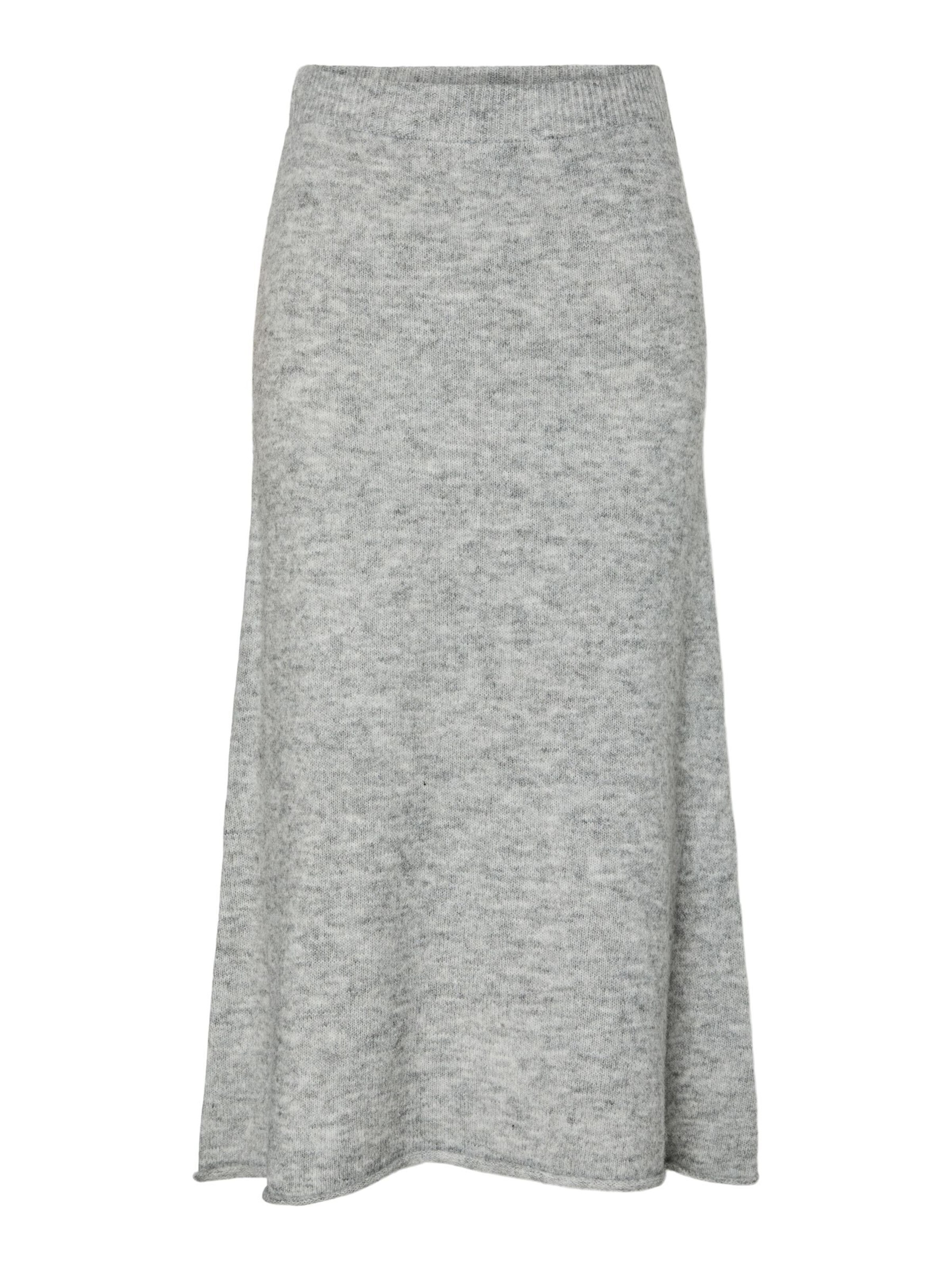 PIECES - Falda 'PCPam' en gris: frente
