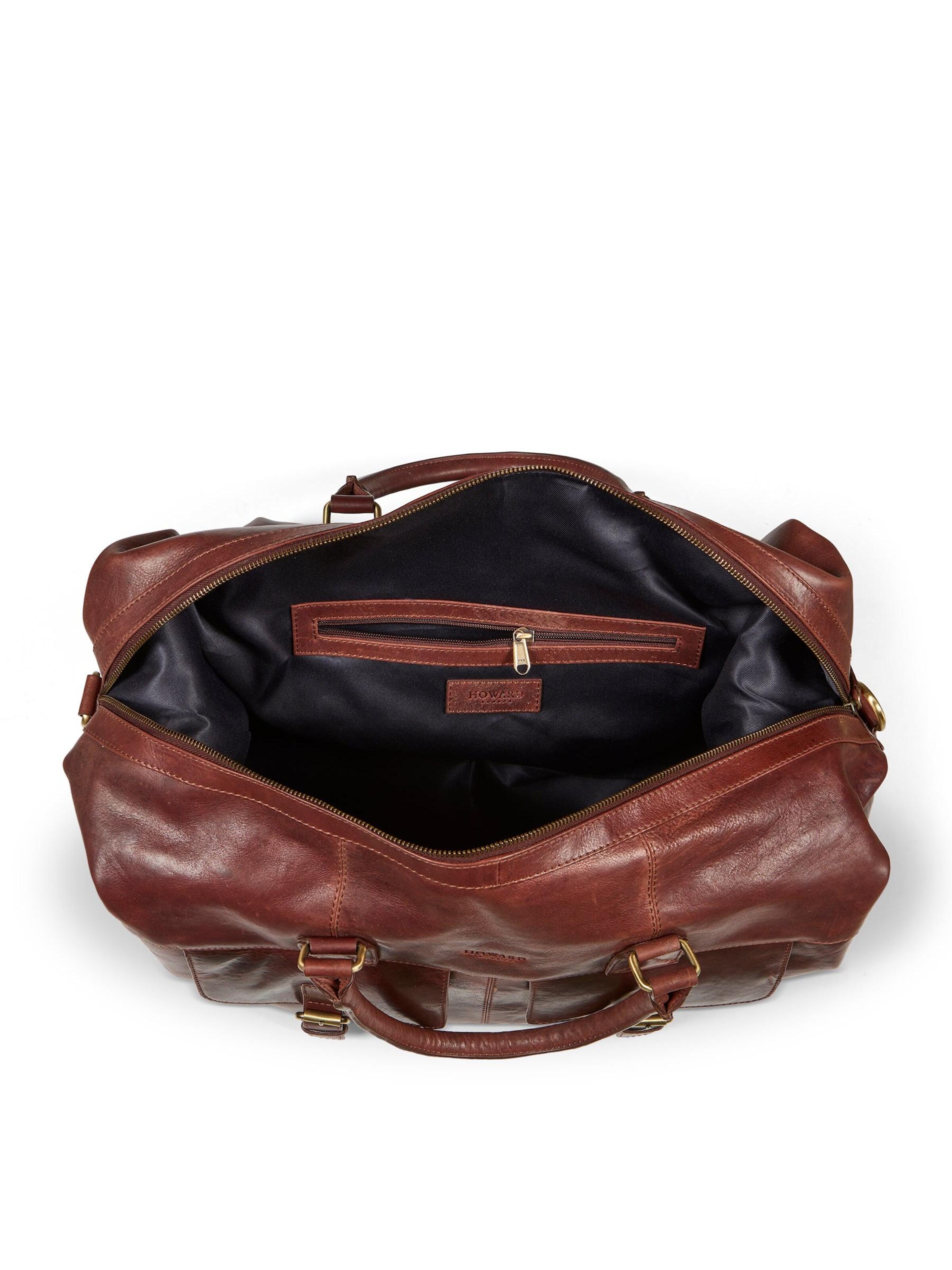 Borsa weekend 'Weekend Bag Walter Brown' di Howard London in marrone