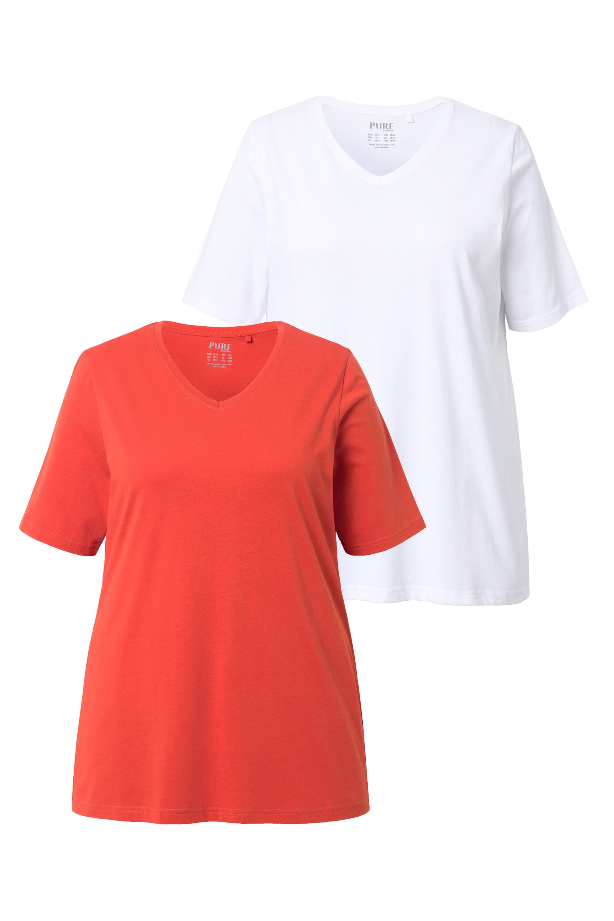 Ulla Popken T-Shirt in Rot: Vorderseite