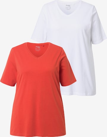 Ulla Popken T-Shirt in Rot: Vorderseite