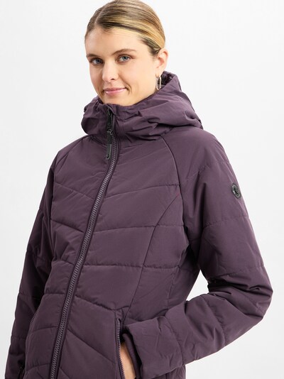 Ragwear Mantel 'Dizzie' in aubergine, Produktansicht