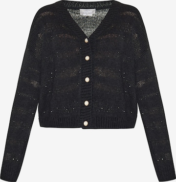 Cardigan Usha en noir : devant