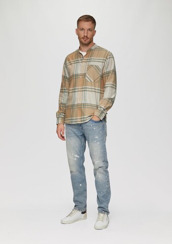 s.Oliver Regular fit Overhemd in Beige