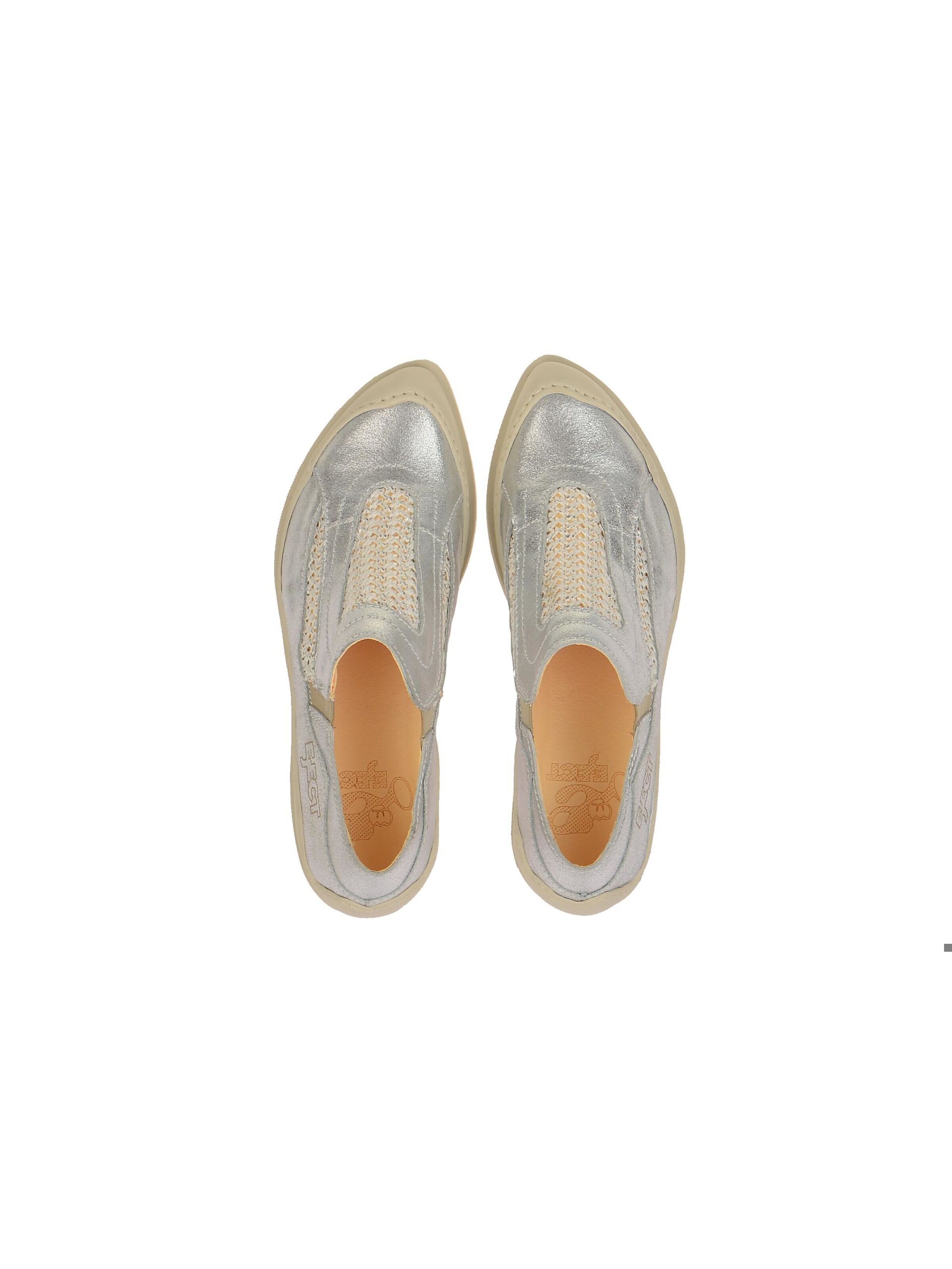 EJECT Classic Flats 'Eject Ciber Schuhe silber grau Slipper' in Grey