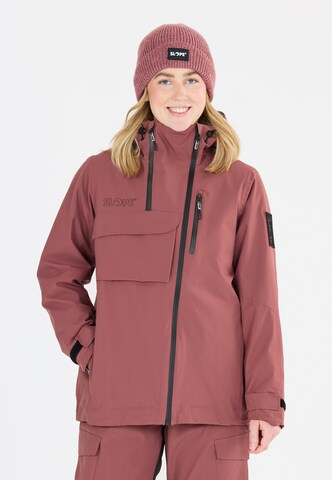 SLOPE Sportjacke 'Zuko' in Rot: Vorderseite