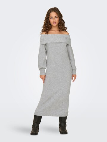 ONLY Knitted dress 'ONLOda' in Grey: front