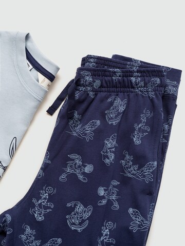 MANGO KIDS Schlafanzug 'LOONEY' in Blau