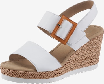 GABOR Sandals in White: front