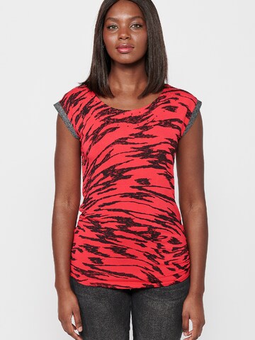 KOROSHI Shirt in Rood: voorkant