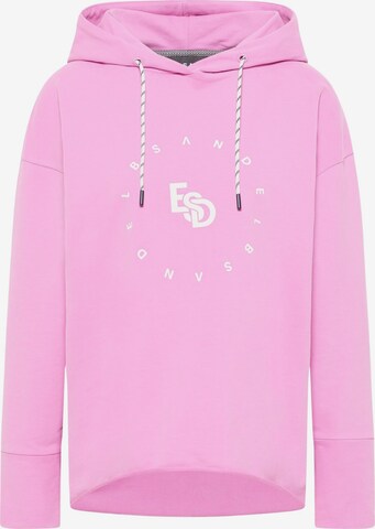 Elbsand Sweatshirt 'Dyra' in Pink: predná strana