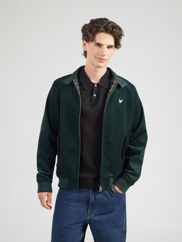 Lyle & Scott Φθινοπωρινό και ανοιξιάτικο μπουφάν σε πράσινο: μπροστά