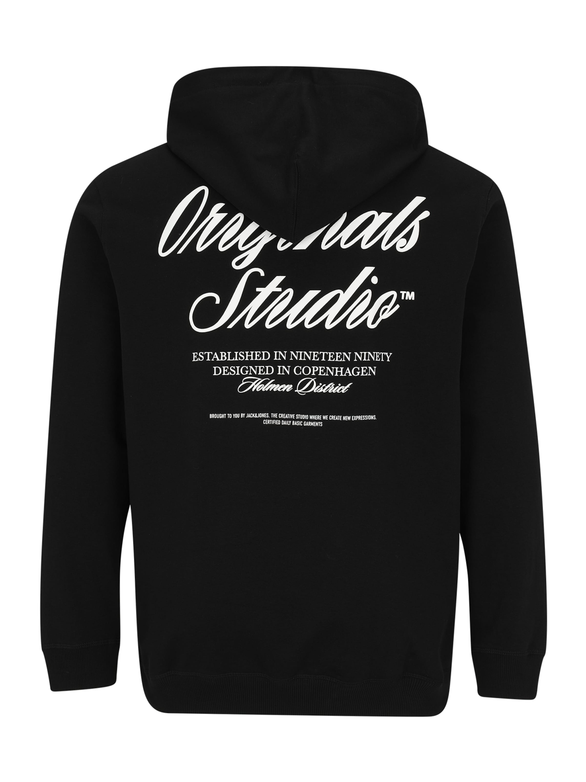 Jack & Jones Plus Μπλούζα φούτερ 'JORNORREBRO' σε μαύρο