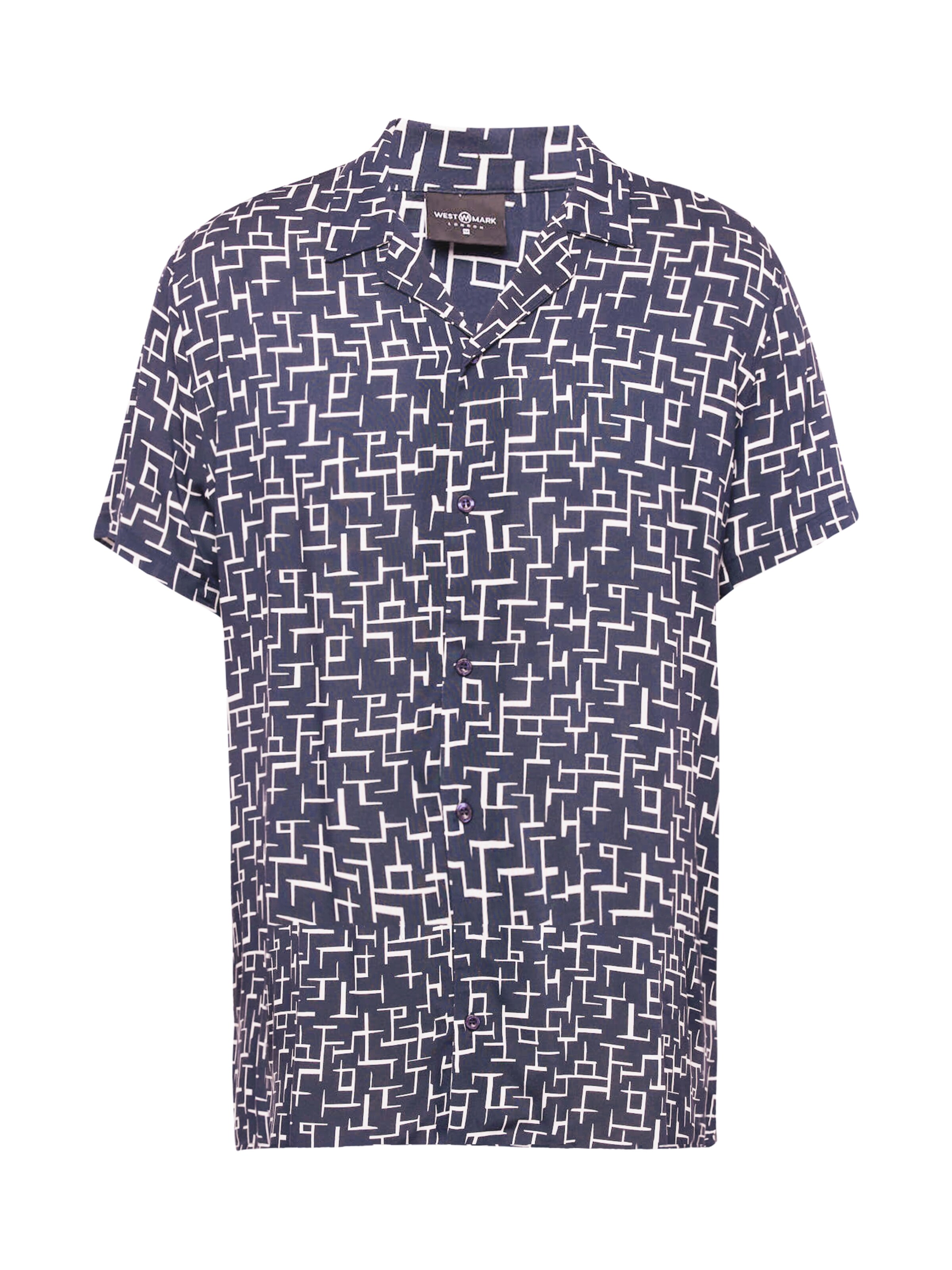 Comfort fit Camicia 'Hawaii' di WESTMARK LONDON in blu: frontale