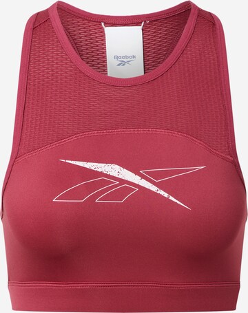 Reebok - Bustier Sujetador deportivo 'Workout Ready' en rosa: frente