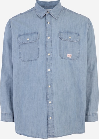 Jack & Jones PlusRegular Fit Košulja 'JPRBLUHARRY' - plava boja: prednji dio