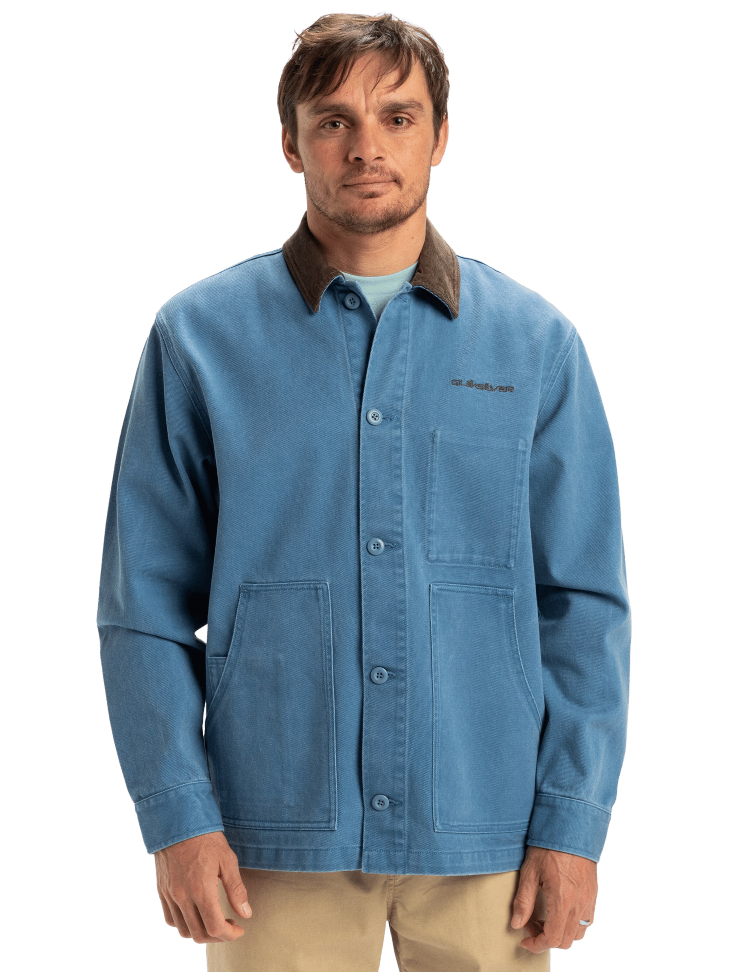 QUIKSILVER Tussenjas 'Surf' in Blauw: voorkant