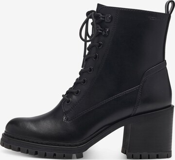 TAMARIS Lace-up bootie in Black