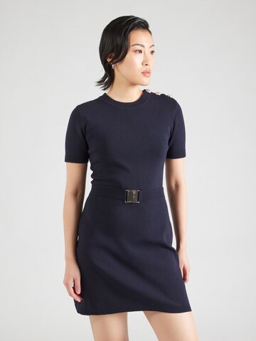 Abito in maglia di Morgan in blu: frontale