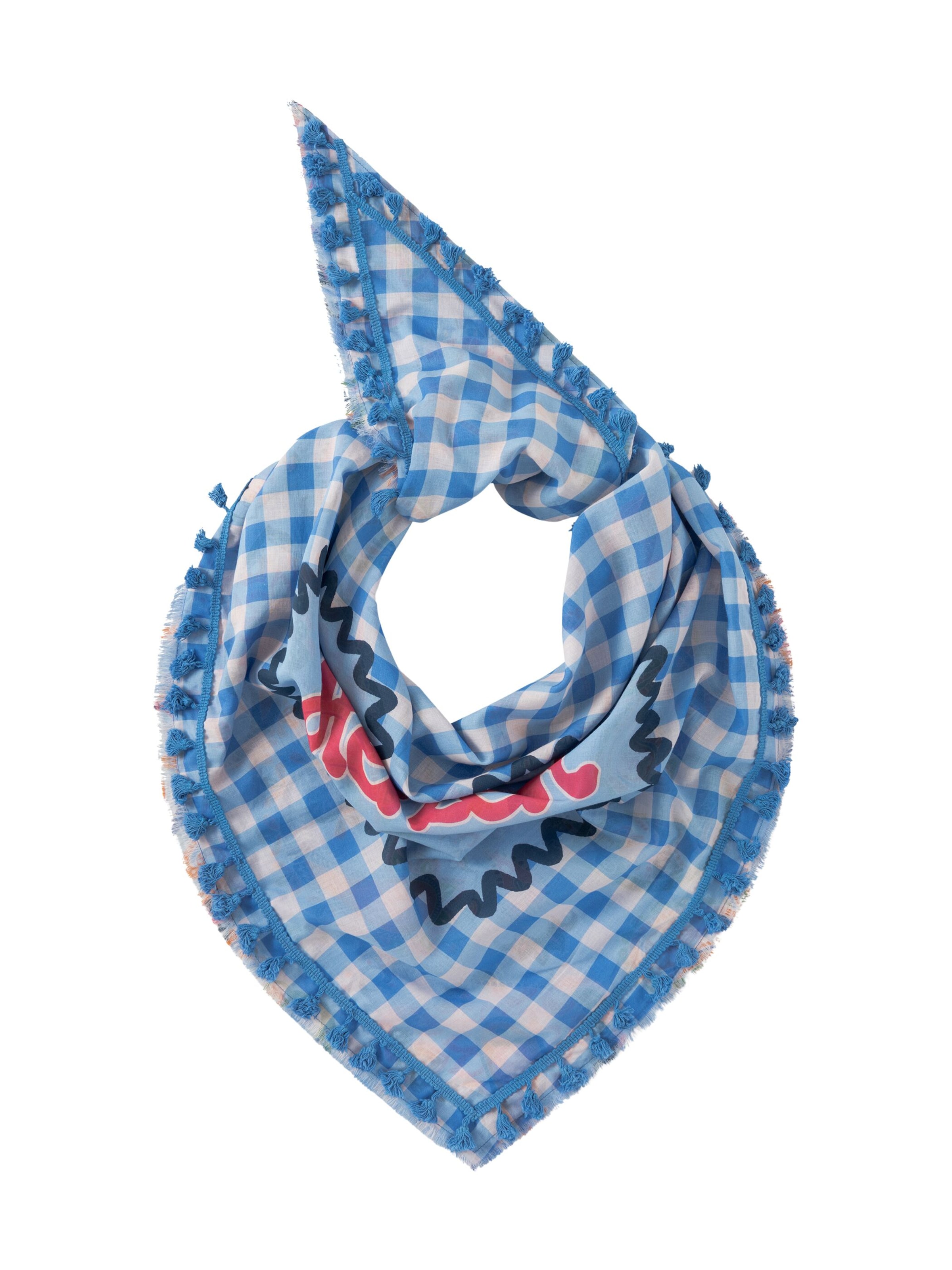 Foulard CODELLO en bleu : devant